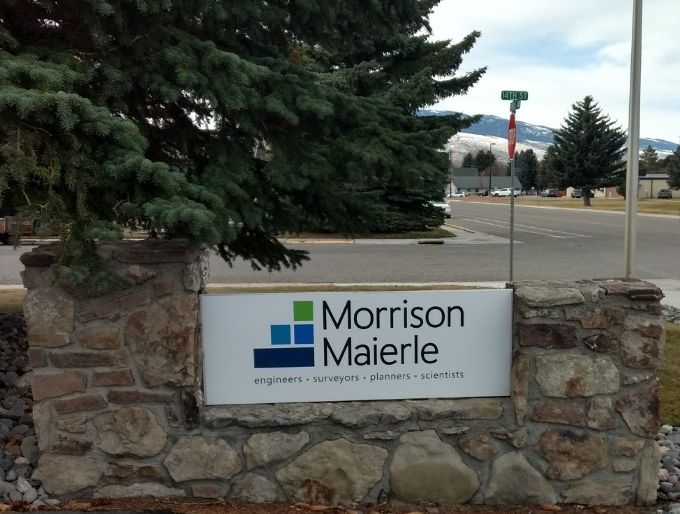 Photo of the sign for Morrison Maierle in Cody Wyoming