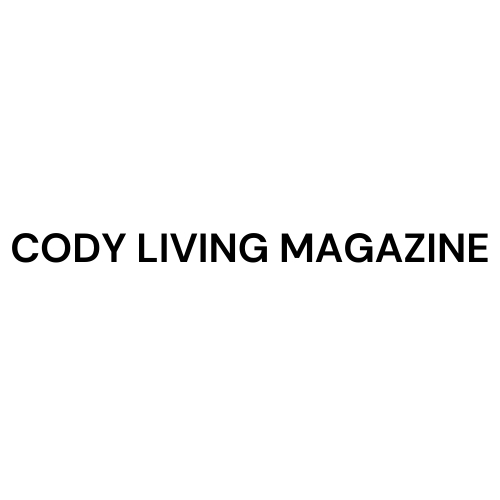 White screen that says Cody Living Magazine