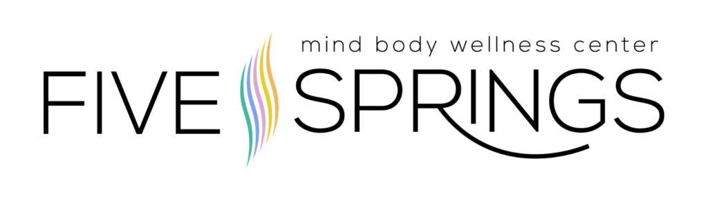 Logo of Five Springs. Mind, Body, Wellness Center