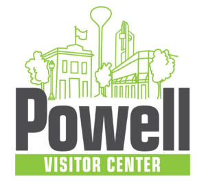 Transparent image of the Powell Visitor Center Logo