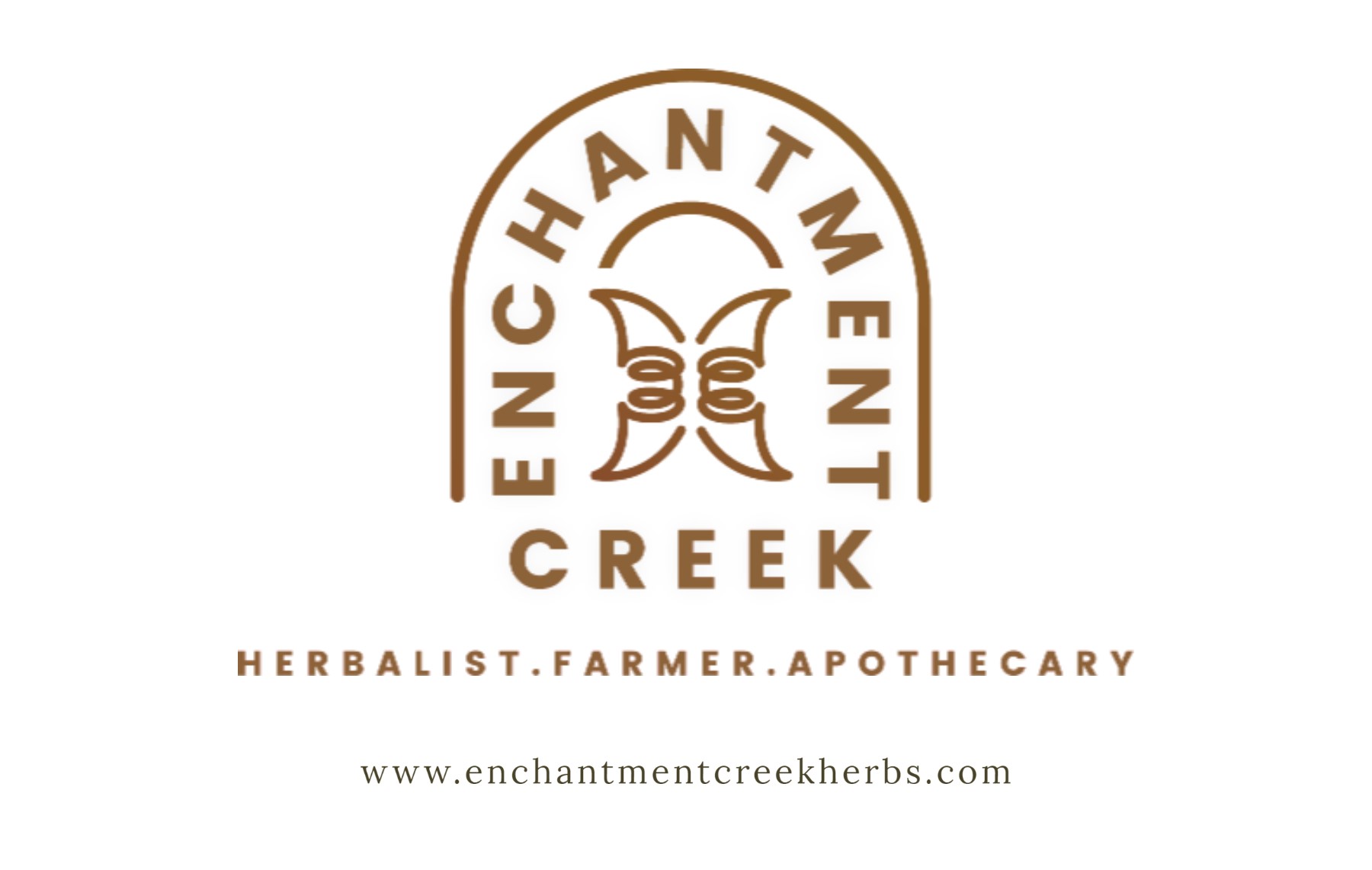Logo of Enchantment Creek. Herbalist, Farmer, Apothecary. Mountain Goddess Retreat