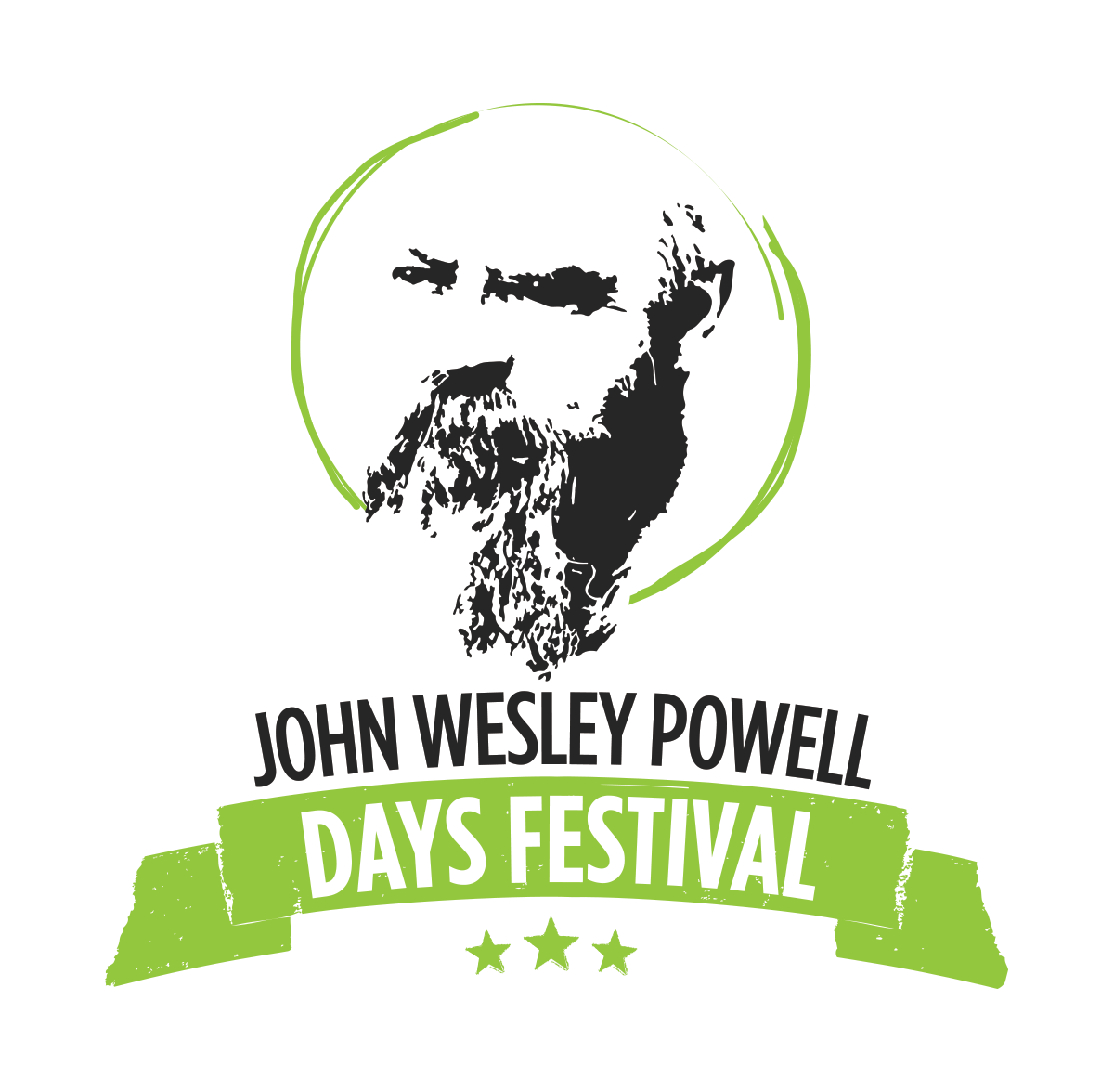 Sketch of John Wesley Powell. JWP Days Festival