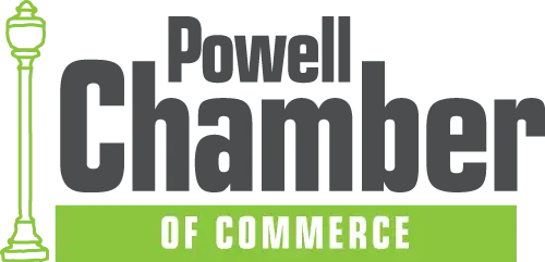 Powell Chamber of Commerce Logo - Dark