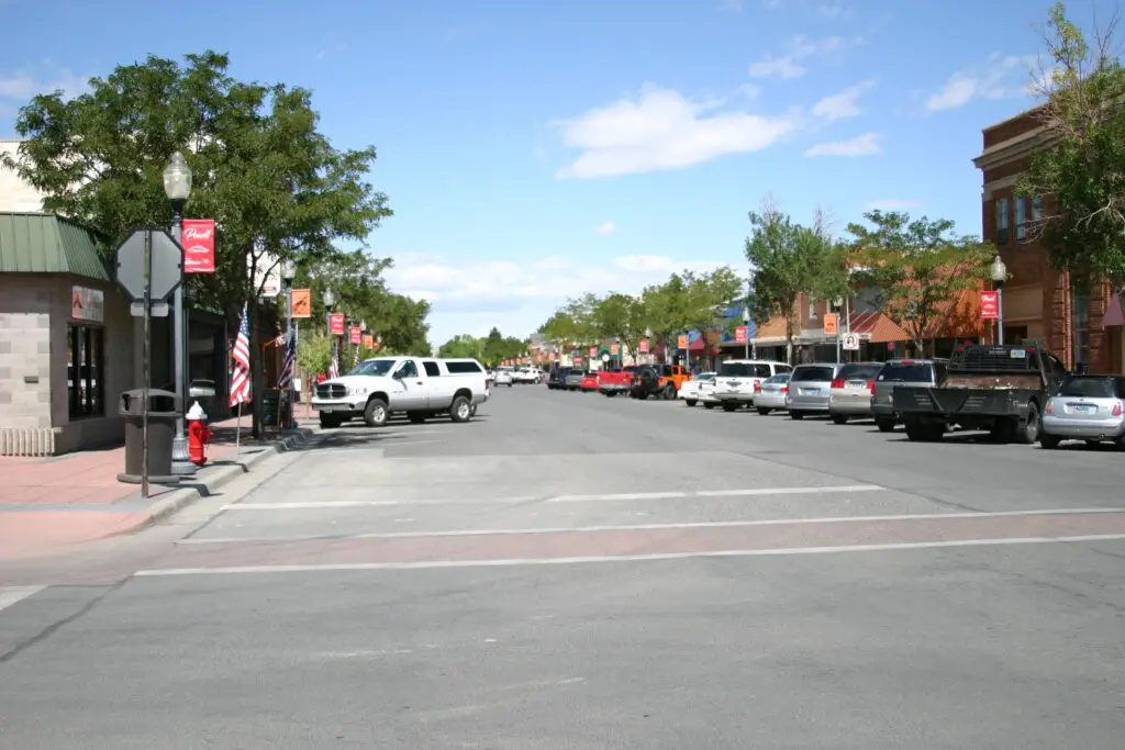 Bent Street in Powell, Wyoming
